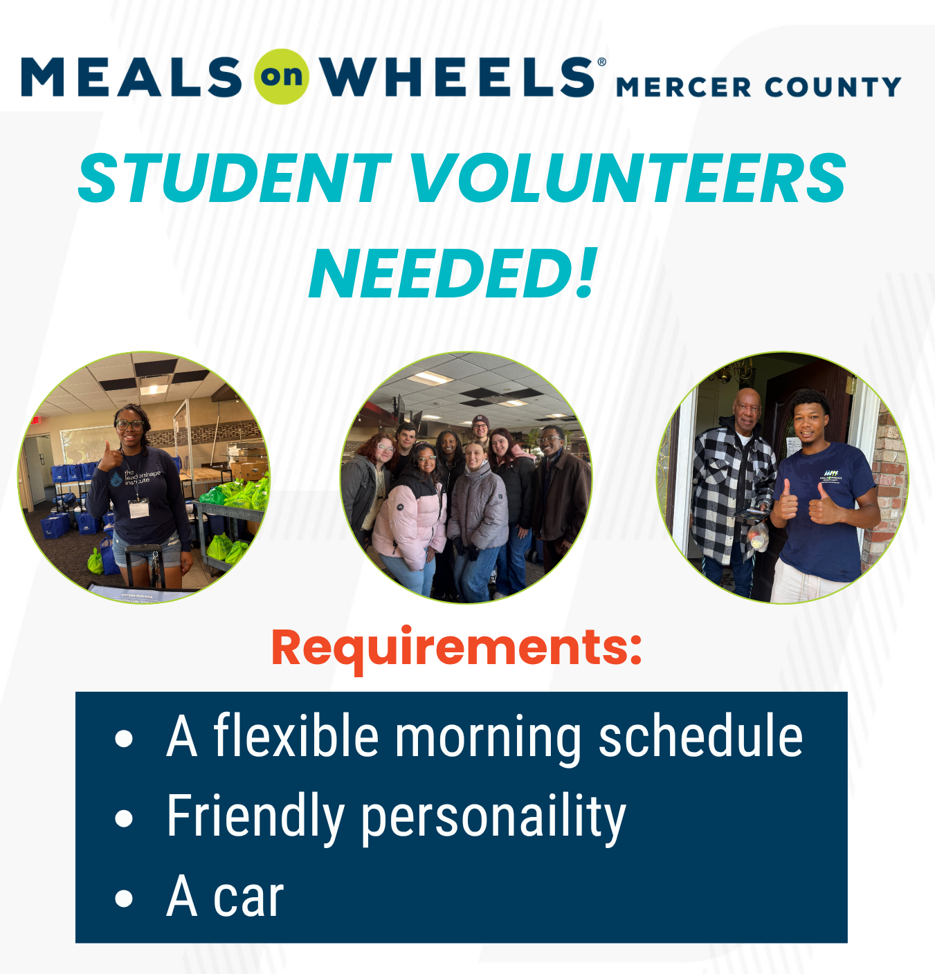 student volunteers