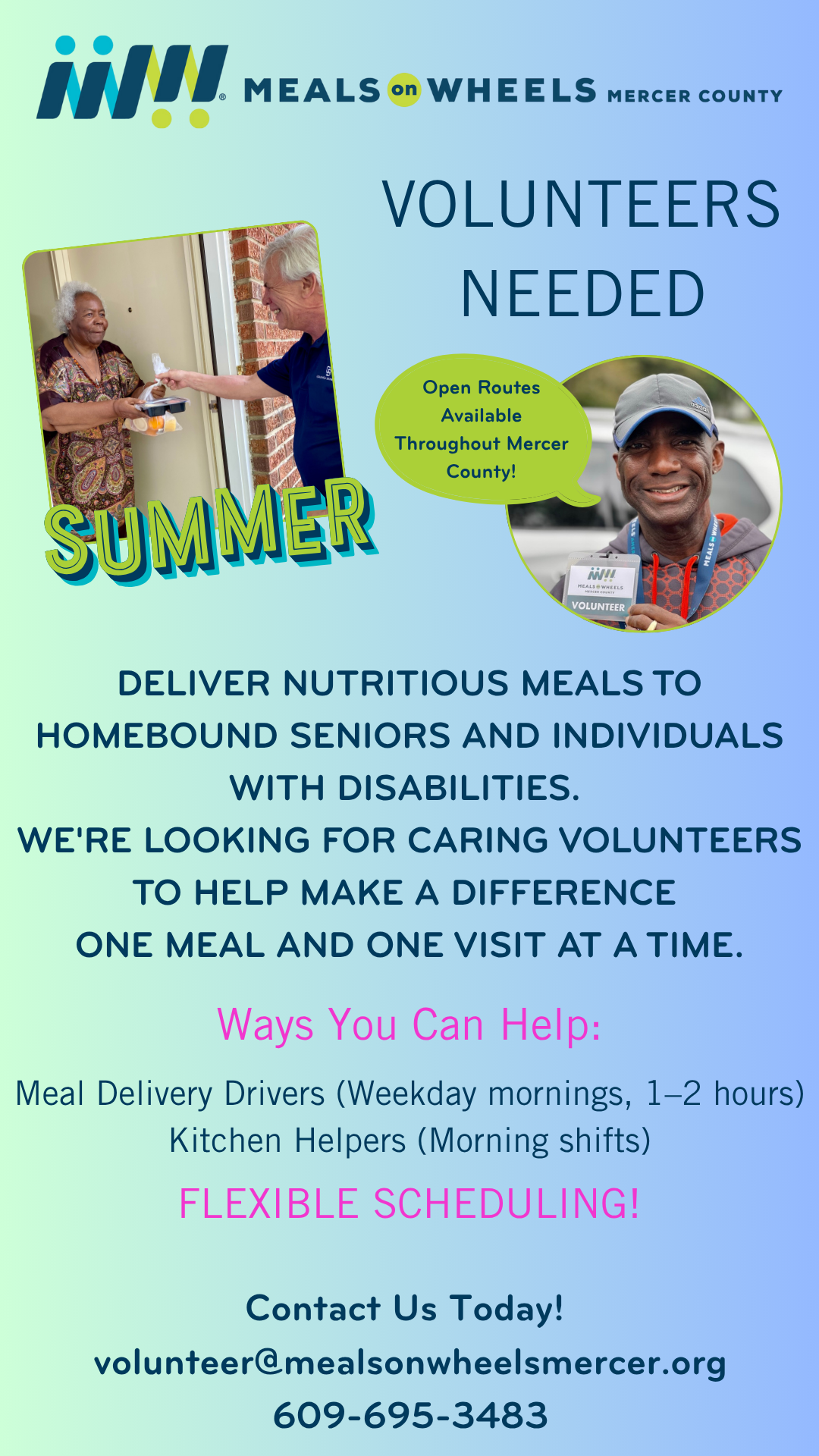 Summer Volunteers Needed